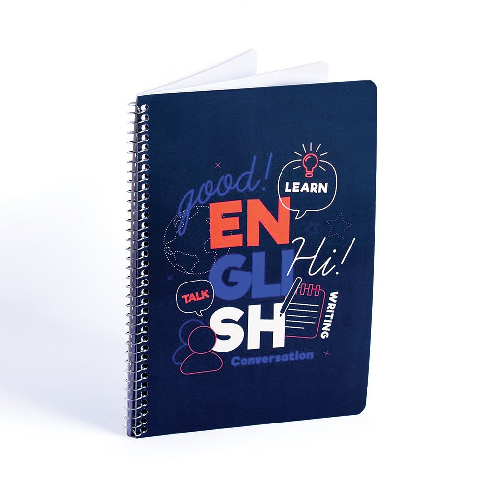 E600108-2 دفتر دوخط 60 برگ فنری - تصویر 1