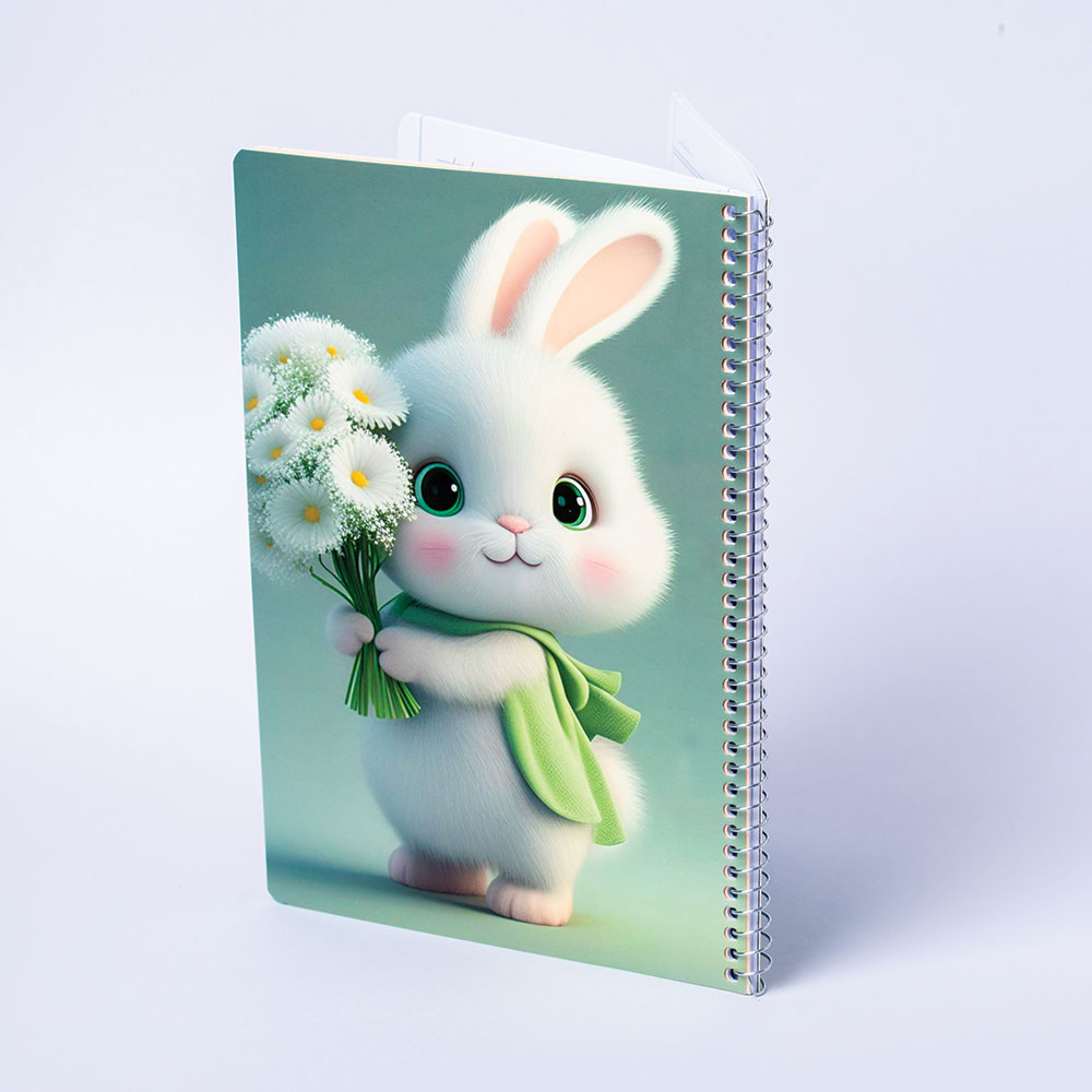 L500104-2 دفتر خطدار50 برگ فنری - تصویر 1