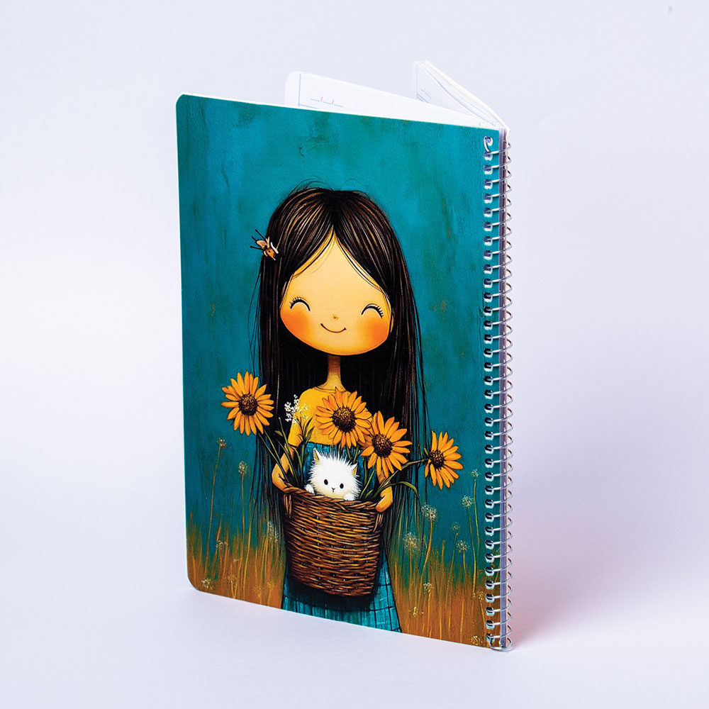 L500105-2 دفتر خطدار50 برگ فنری - تصویر 1